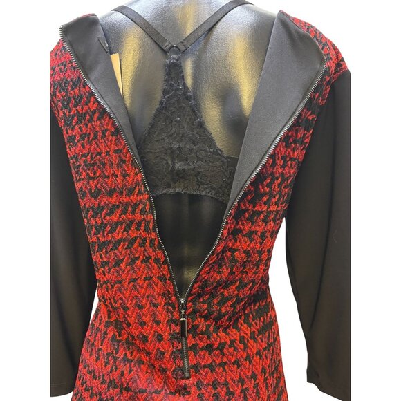 NWT Soft Works Black & Red Dress Size L - Picture 5 of 7